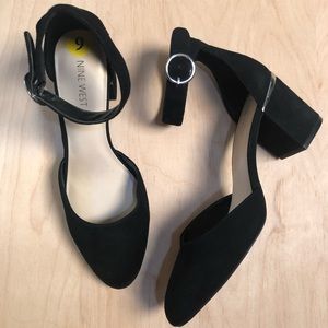 NINE WEST Black Chunky Heels